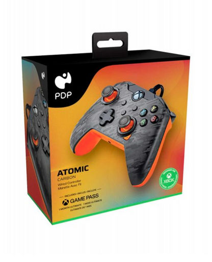 Control Alambrico Xbox Series X Atomic Carbon Naranja