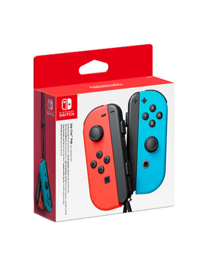 Controles Joycon con L R Azul y Rojo Neon